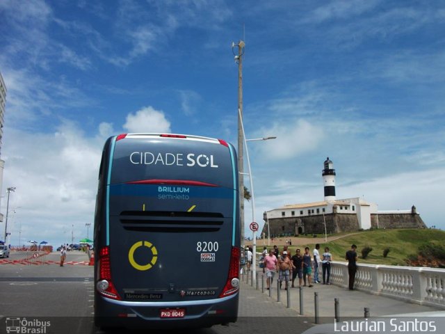 Viação Cidade Sol 8200 na cidade de Salvador, Bahia, Brasil, por Matheus  Nascimento. ID da foto: 5358506.