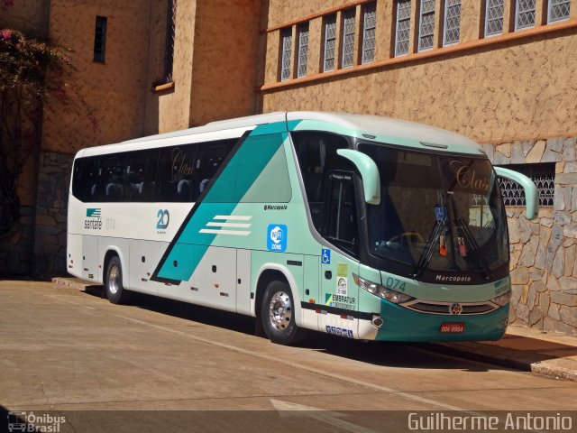 Santa Fé Transportes 074 na cidade de Araxá, Minas Gerais, Brasil, por Guilherme Antonio. Número da foto: #5359567.