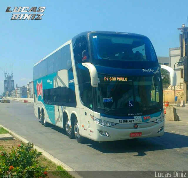 Auto Viação 1001 RJ 108.477 na cidade de Rio de Janeiro, Rio de Janeiro, Brasil, por Lucas Diniz. Número da foto: #5358351.