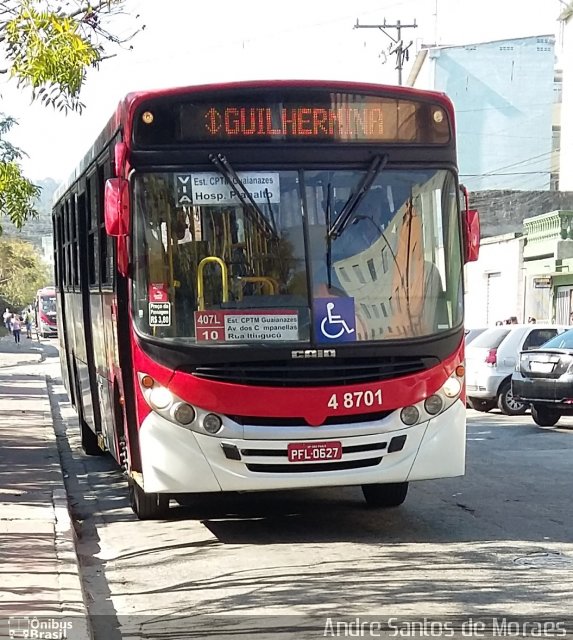 Express Transportes Urbanos Ltda 4 8701 na cidade de São Paulo, São Paulo, Brasil, por Andre Santos de Moraes. Número da foto: #5359631.