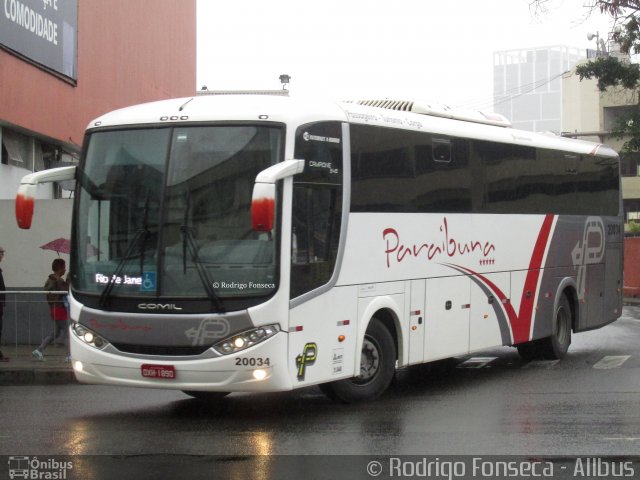 Paraibuna Transportes 20034 na cidade de Rio de Janeiro, Rio de Janeiro, Brasil, por Rodrigo Fonseca. Número da foto: #5319030.