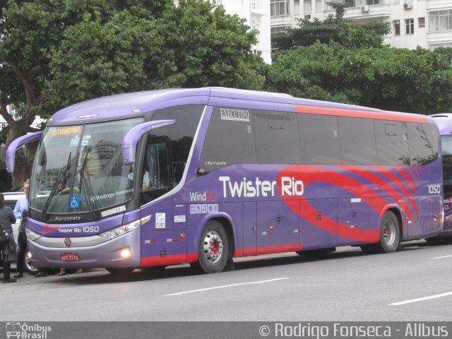 Twister Rio Transporte e Turismo 1050 na cidade de Rio de Janeiro, Rio de Janeiro, Brasil, por Rodrigo Fonseca. Número da foto: #5319058.
