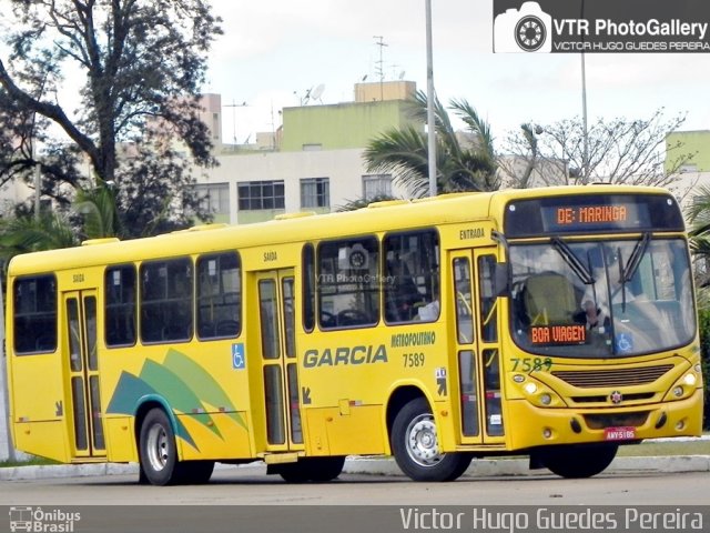 Viação Garcia 7589 na cidade de Maringá, Paraná, Brasil, por Victor Hugo Guedes Pereira. Número da foto: #5362169.