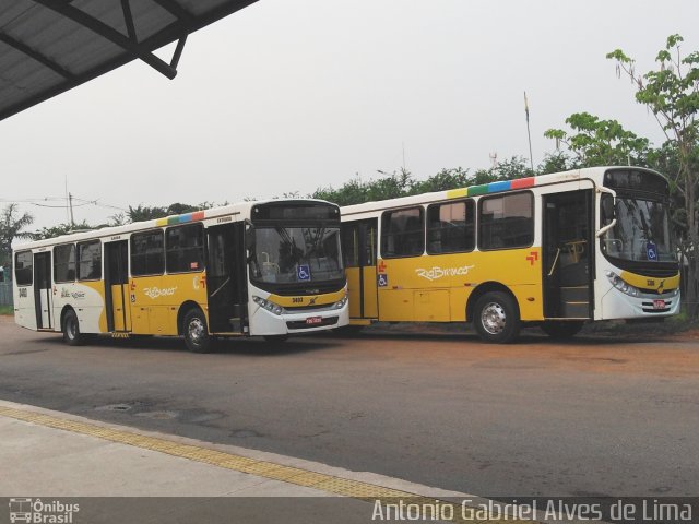 Empresa de Transporte São Judas Tadeu 3403 na cidade de Rio Branco, Acre, Brasil, por Antonio Gabriel Alves de Lima. ID da foto: 5363111.