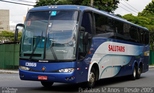 Viação Salutaris e Turismo 13869 na cidade de São Paulo, São Paulo, Brasil, por Cristiano Soares da Silva. ID da foto: 5361780.