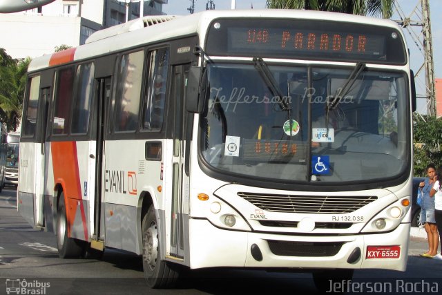 Evanil Transportes e Turismo RJ 132.038 na cidade de Nova Iguaçu, Rio de Janeiro, Brasil, por Jefferson Rocha. ID da foto: 5363628.