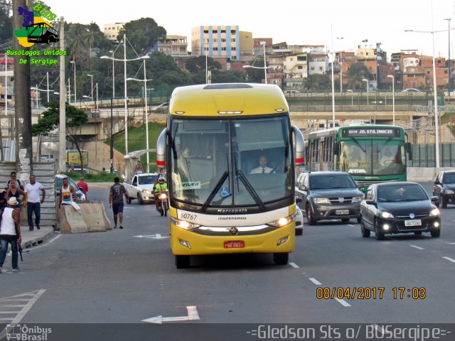 Viação Itapemirim 60767 na cidade de Salvador, Bahia, Brasil, por Gledson Santos Freitas. ID da foto: 5364112.