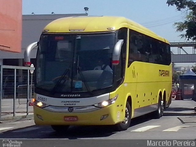 Viação Itapemirim 60801 na cidade de Rio de Janeiro, Rio de Janeiro, Brasil, por Marcelo Pereira. Número da foto: #5365237.