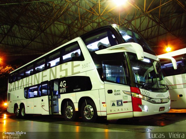 Auto Viação Catarinense 3503 na cidade de Maringá, Paraná, Brasil, por Lucas Vieira. Número da foto: #5366609.