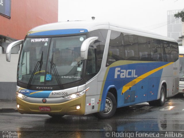 Fácil Transportes e Turismo RJ 140.009 na cidade de Rio de Janeiro, Rio de Janeiro, Brasil, por Rodrigo Fonseca. ID da foto: 5368689.