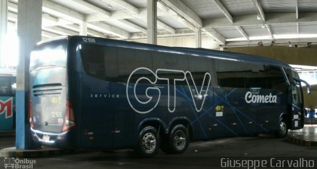 Viação Cometa 12106 na cidade de Rio de Janeiro, Rio de Janeiro, Brasil, por Giuseppe Carvalho. Número da foto: #5368665.