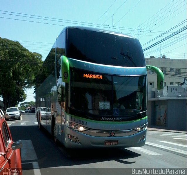 Viação Garcia 16884 na cidade de Apucarana, Paraná, Brasil, por Josino Vieira. Número da foto: #5369849.