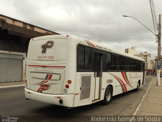 Paraibuna Transportes 15006 na cidade de Juiz de Fora, Minas Gerais, Brasil, por André Luiz Gomes de Souza. ID da foto: 5369244.