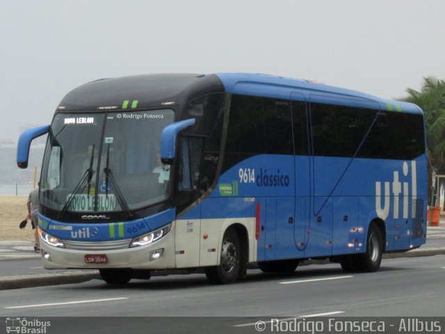 UTIL - União Transporte Interestadual de Luxo 9614 na cidade de Rio de Janeiro, Rio de Janeiro, Brasil, por Rodrigo Fonseca. ID da foto: 5368679.