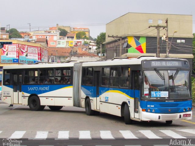 Expresso Guarará 08 940 na cidade de Santo André, São Paulo, Brasil, por Adam Xavier Rodrigues Lima. ID da foto: 5368502.