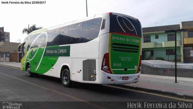 Expresso Princesa dos Campos 6446 na cidade de Campo Largo, Paraná, Brasil, por Herik Ferreira da Silva. Número da foto: #5369291.