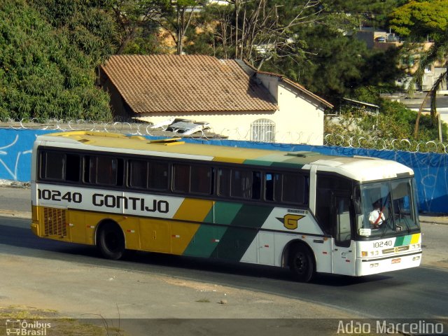 Empresa Gontijo de Transportes 10240 na cidade de Belo Horizonte, Minas Gerais, Brasil, por Adão Raimundo Marcelino. ID da foto: 5369480.