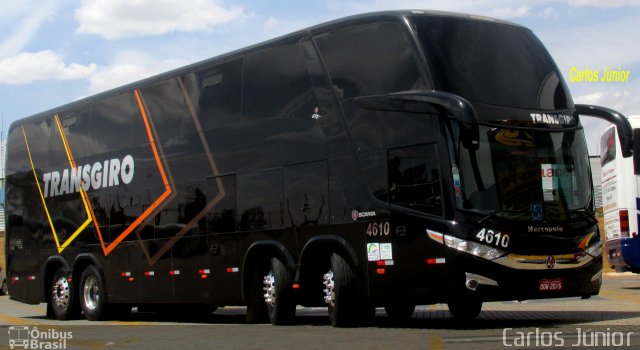 Transgiro Turismo 4610 na cidade de Goiânia, Goiás, Brasil, por Carlos Júnior. Número da foto: #5371556.