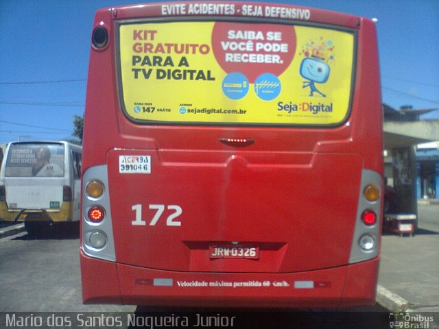 BTM - Bahia Transportes Metropolitanos 172 na cidade de Lauro de Freitas, Bahia, Brasil, por Mario dos Santos Nogueira Junior. Número da foto: #5370746.