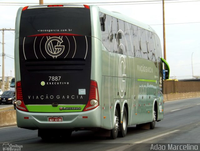 Viação Garcia 7887 na cidade de Belo Horizonte, Minas Gerais, Brasil, por Adão Raimundo Marcelino. ID da foto: 5371753.