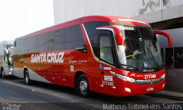 Viação Santa Cruz 211140 na cidade de Campinas, São Paulo, Brasil, por Matheus Gabriel dos Santos. Número da foto: #5371422.