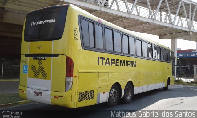 Viação Itapemirim 9501 na cidade de Campinas, São Paulo, Brasil, por Matheus Gabriel dos Santos. Número da foto: #5375385.
