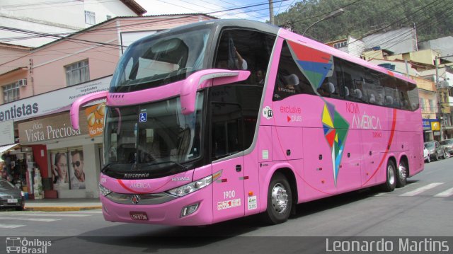 Nova América Turismo 1900 na cidade de Nova Friburgo, Rio de Janeiro, Brasil, por Leonardo Correa Gomes Martins. Número da foto: #5372594.