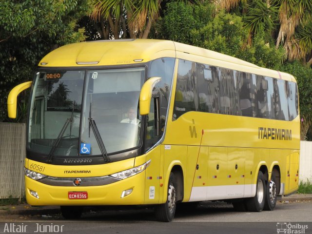 Viação Itapemirim 60581 na cidade de Curitiba, Paraná, Brasil, por Altair Júnior. Número da foto: #5374607.