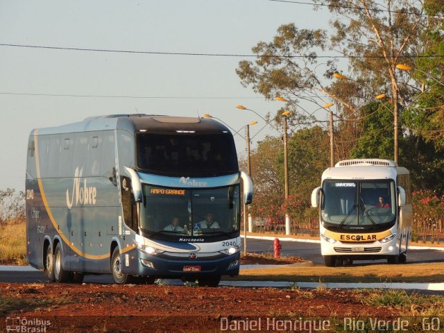 Nobre Transporte Turismo 2040 na cidade de Rio Verde, Goiás, Brasil, por Daniel Henrique. ID da foto: 5374815.