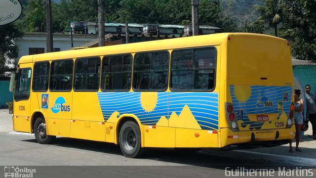 Ecobus 1206 na cidade de São Sebastião, São Paulo, Brasil, por Guilherme Martins. Número da foto: #5373088.