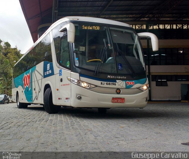 Auto Viação 1001 RJ 108.196 na cidade de Nova Friburgo, Rio de Janeiro, Brasil, por Giuseppe Carvalho. ID da foto: 5375270.