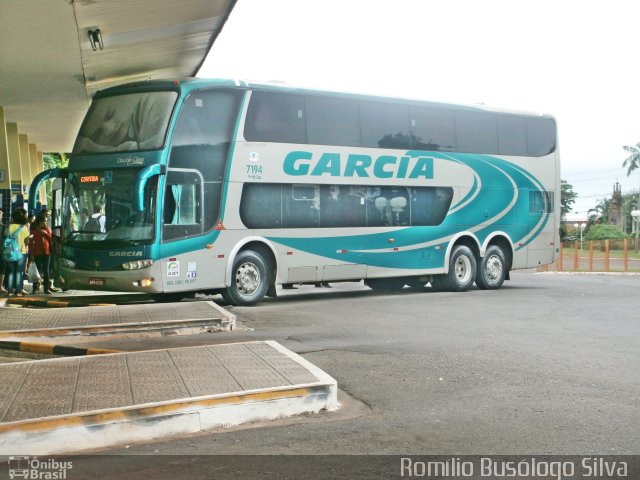 Viação Garcia 7194 na cidade de Rolândia, Paraná, Brasil, por Romílio Busólogo Silva . Número da foto: #5372554.