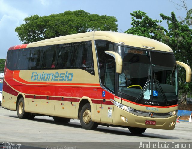 Auto Viação Goianésia 194003-5 na cidade de Goiânia, Goiás, Brasil, por André Luiz Canon. Número da foto: #5377343.