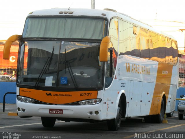 Viação Araguarina 10707 na cidade de Goiânia, Goiás, Brasil, por André Luiz Canon. Número da foto: #5377332.