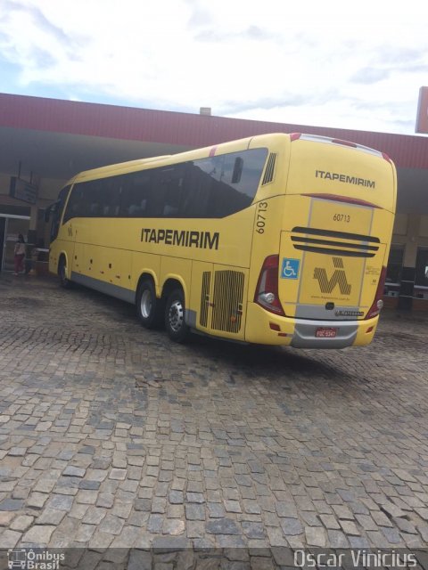 Viação Itapemirim 60713 na cidade de Leopoldina, Minas Gerais, Brasil, por Oscar Vinicius . Número da foto: #5377268.