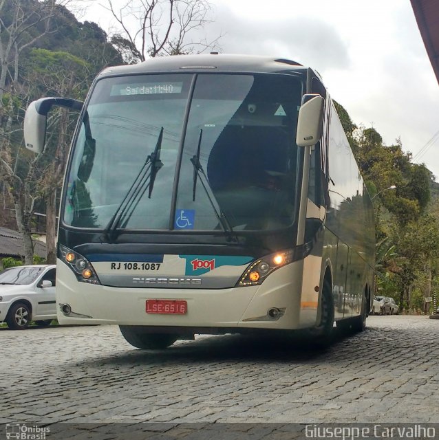 Auto Viação 1001 RJ 108.1087 na cidade de Nova Friburgo, Rio de Janeiro, Brasil, por Giuseppe Carvalho. Número da foto: #5377057.