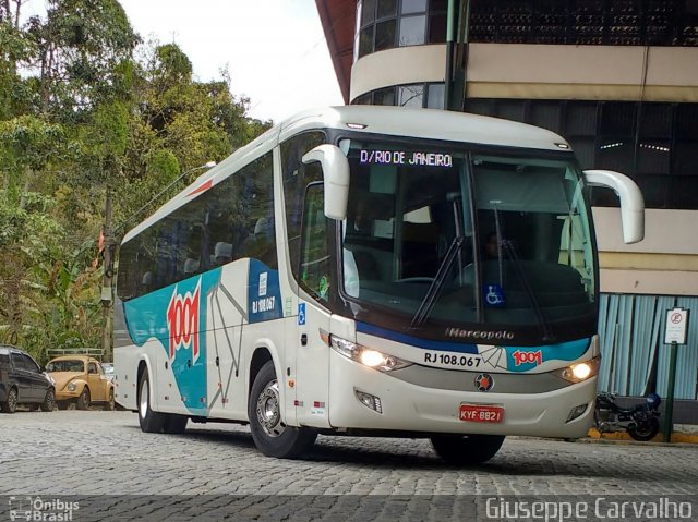 Auto Viação 1001 RJ 108.067 na cidade de Nova Friburgo, Rio de Janeiro, Brasil, por Giuseppe Carvalho. ID da foto: 5377043.