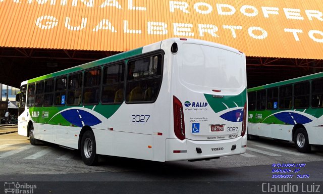 Ralip Transportes Rodoviários 3027 na cidade de Barueri, São Paulo, Brasil, por Claudio Luiz. Número da foto: #5377407.