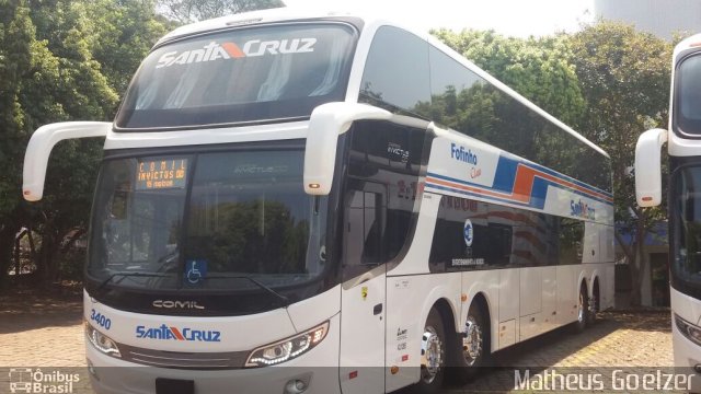 VUSC - Viação União Santa Cruz 3400 na cidade de Erechim, Rio Grande do Sul, Brasil, por Matheus Goelzer. Número da foto: #5377458.
