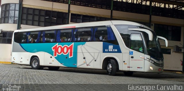 Auto Viação 1001 RJ 108.536 na cidade de Nova Friburgo, Rio de Janeiro, Brasil, por Giuseppe Carvalho. ID da foto: 5377053.