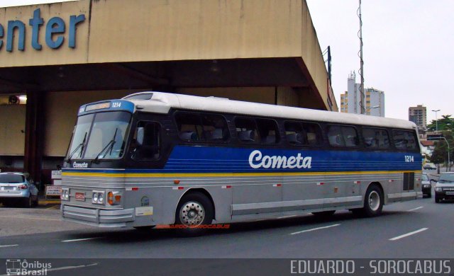 Viação Cometa 1214 na cidade de Sorocaba, São Paulo, Brasil, por EDUARDO - SOROCABUS. ID da foto: 5376194.