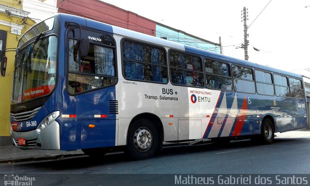 Transportadora Salamanca SA-360 na cidade de Campinas, São Paulo, Brasil, por Matheus Gabriel dos Santos. Número da foto: #5375476.