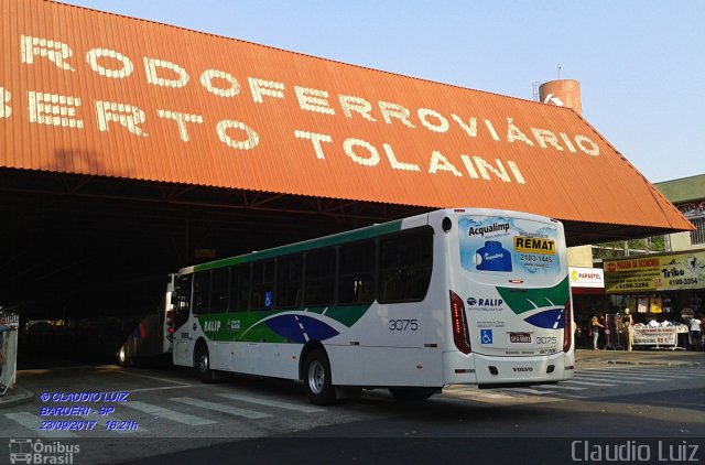 Ralip Transportes Rodoviários 3075 na cidade de Barueri, São Paulo, Brasil, por Claudio Luiz. Número da foto: #5377412.