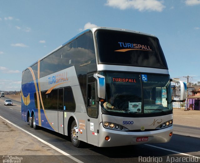 Turispall Transporte e Turismo 5500 na cidade de Conselheiro Lafaiete, Minas Gerais, Brasil, por Rodrigo  Aparecido. Número da foto: #5377173.