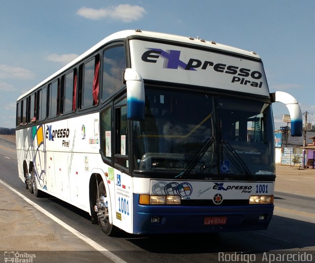 Expresso Piraí 1001 na cidade de Conselheiro Lafaiete, Minas Gerais, Brasil, por Rodrigo  Aparecido. ID da foto: 5377115.