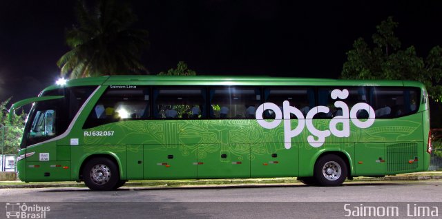 Opção Fretamento e Turismo RJ 632.057 na cidade de Vitória, Espírito Santo, Brasil, por Saimom  Lima. Número da foto: #5376951.