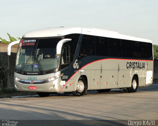 Expresso Cristália 205141 na cidade de São Paulo, São Paulo, Brasil, por Diego K420 . ID da foto: 5378851.