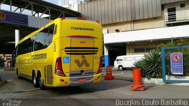 Viação Itapemirim 60691 na cidade de Rio de Janeiro, Rio de Janeiro, Brasil, por Douglas Couto Barbalho. ID da foto: 5379843.