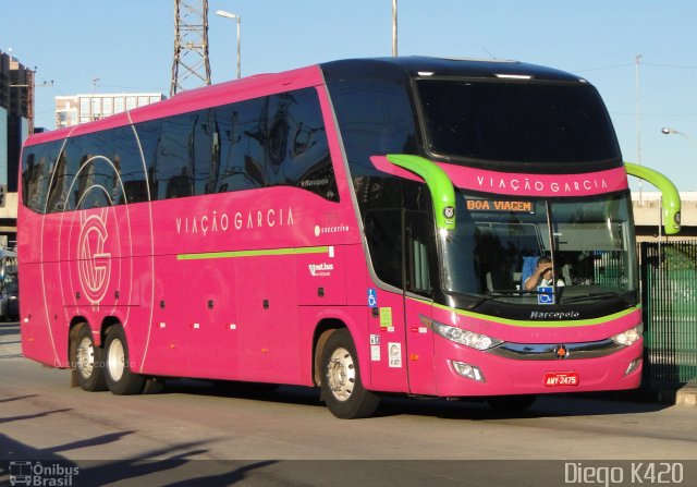 Viação Garcia 7219 na cidade de São Paulo, São Paulo, Brasil, por Diego K420 . Número da foto: #5378903.