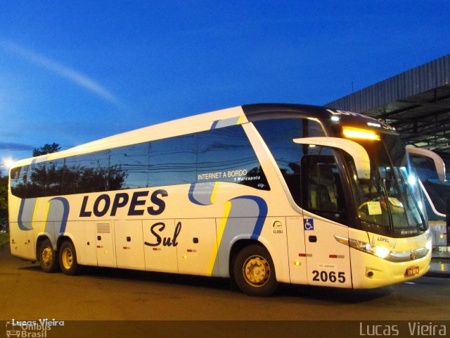 LopeSul Transportes - Lopes e Oliveira Transportes e Turismo - Lopes Sul 2065 na cidade de Presidente Prudente, São Paulo, Brasil, por Lucas Vieira. Número da foto: #5378822.